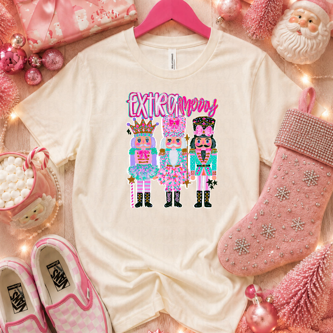 Extra merry nutcracker trio (Saved) DTF Transfer