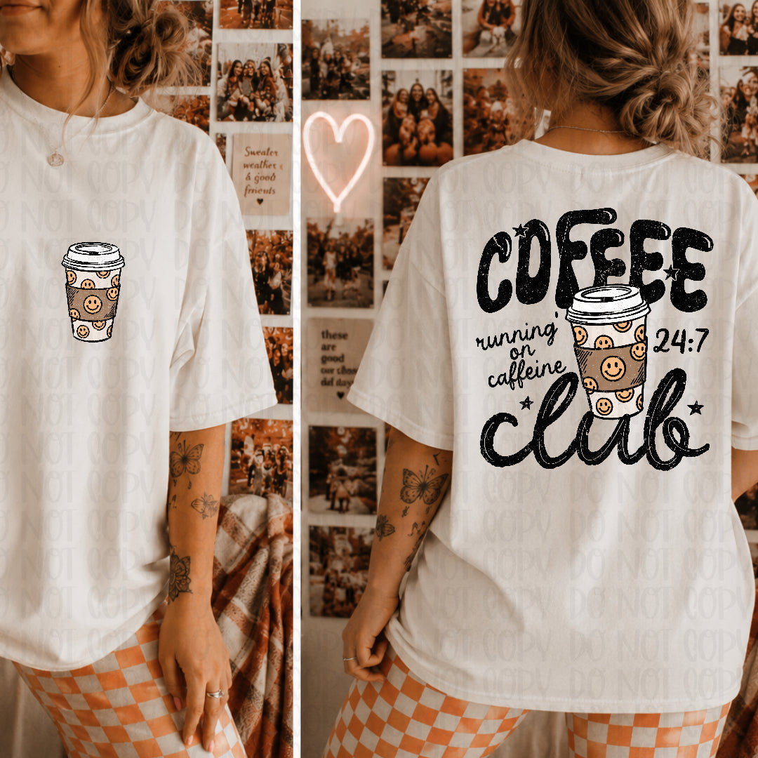 Smiley coffee cup (FRONT ONLY) (Scarlow) DTF Transfer