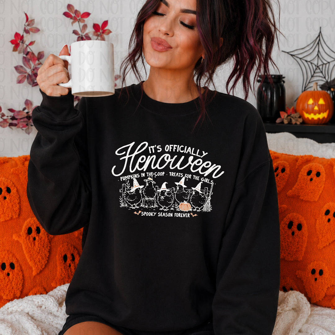 It's officially henoween WHITE (EMD) DTF Transfer