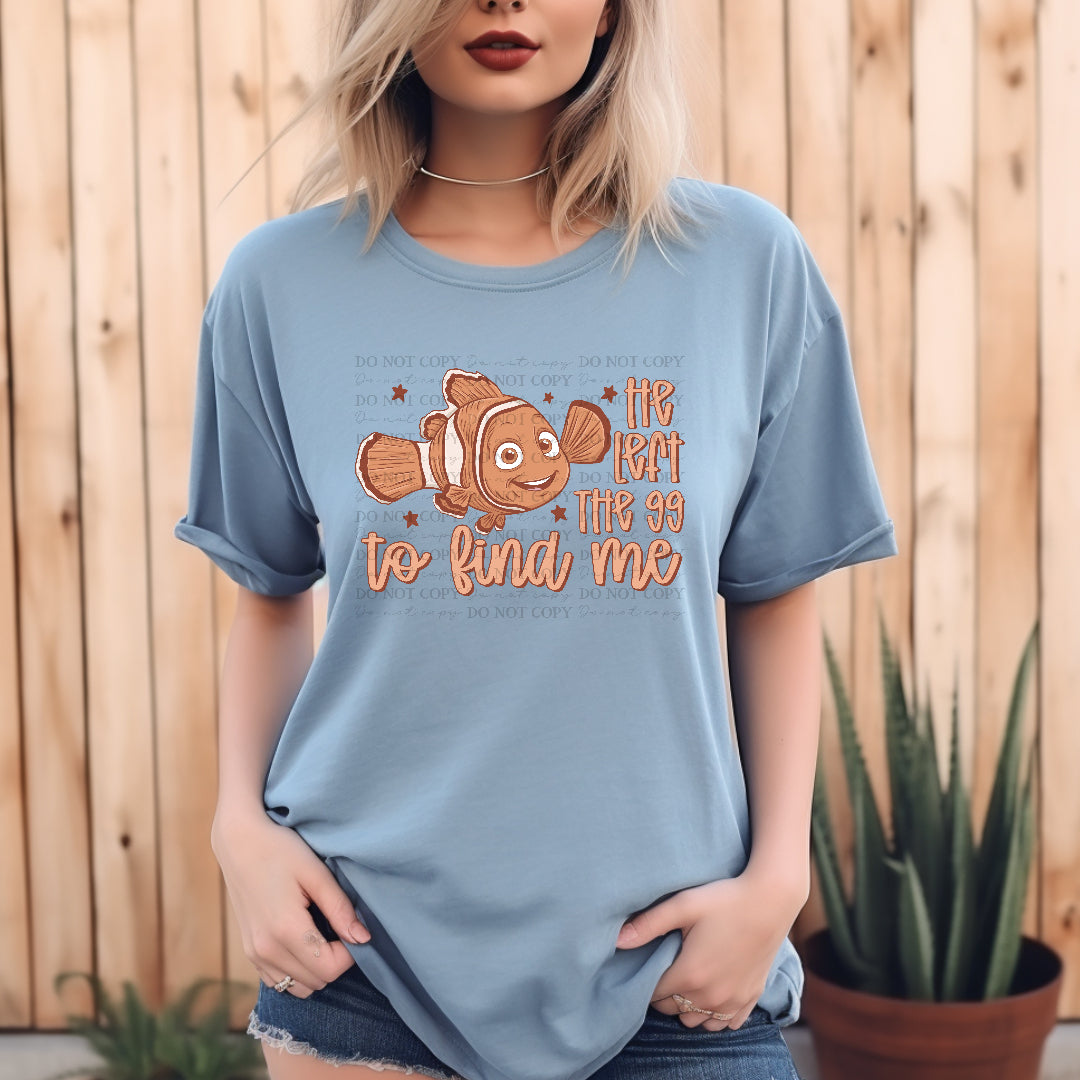 He left the 99 orange fish (OHDD) DTF Transfer