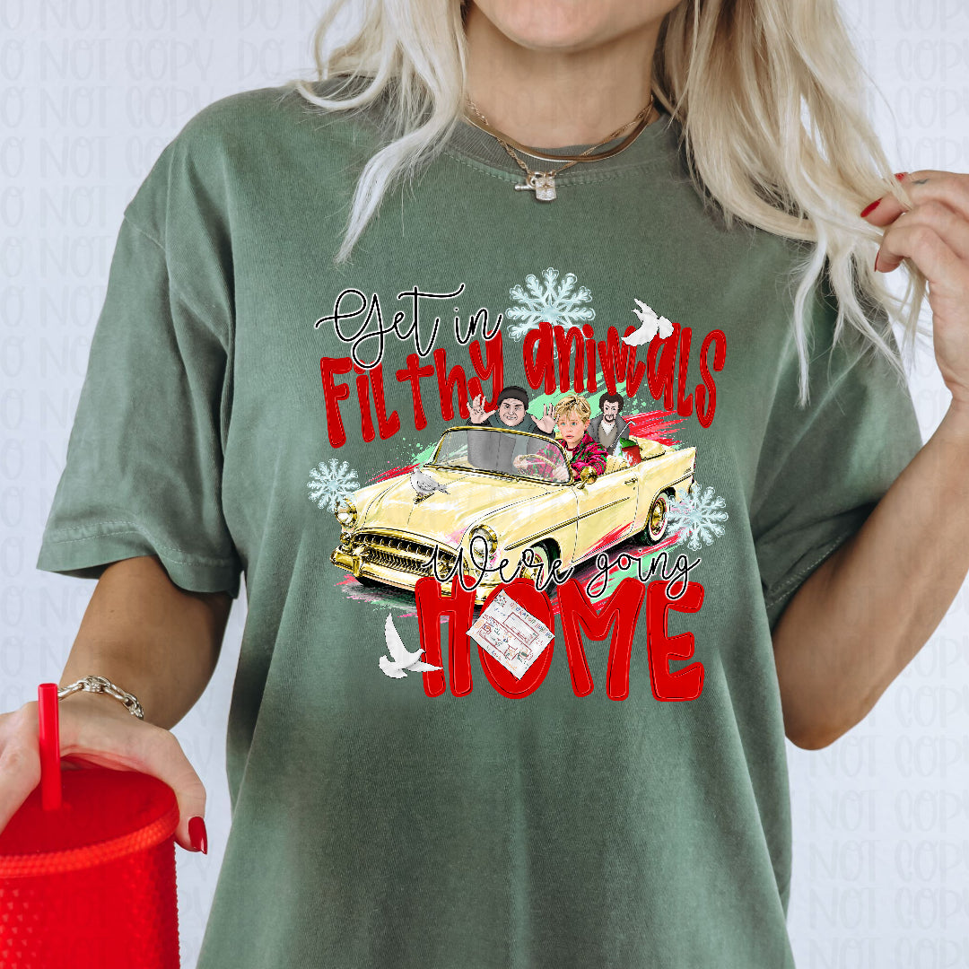 Get in filthy animals we're going home (SSD) Sunday Special DTF transfer