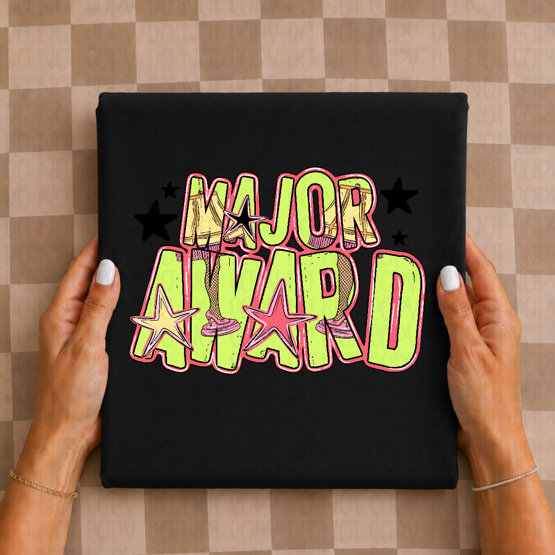 Major award pink outline (C's) DTF Transfer