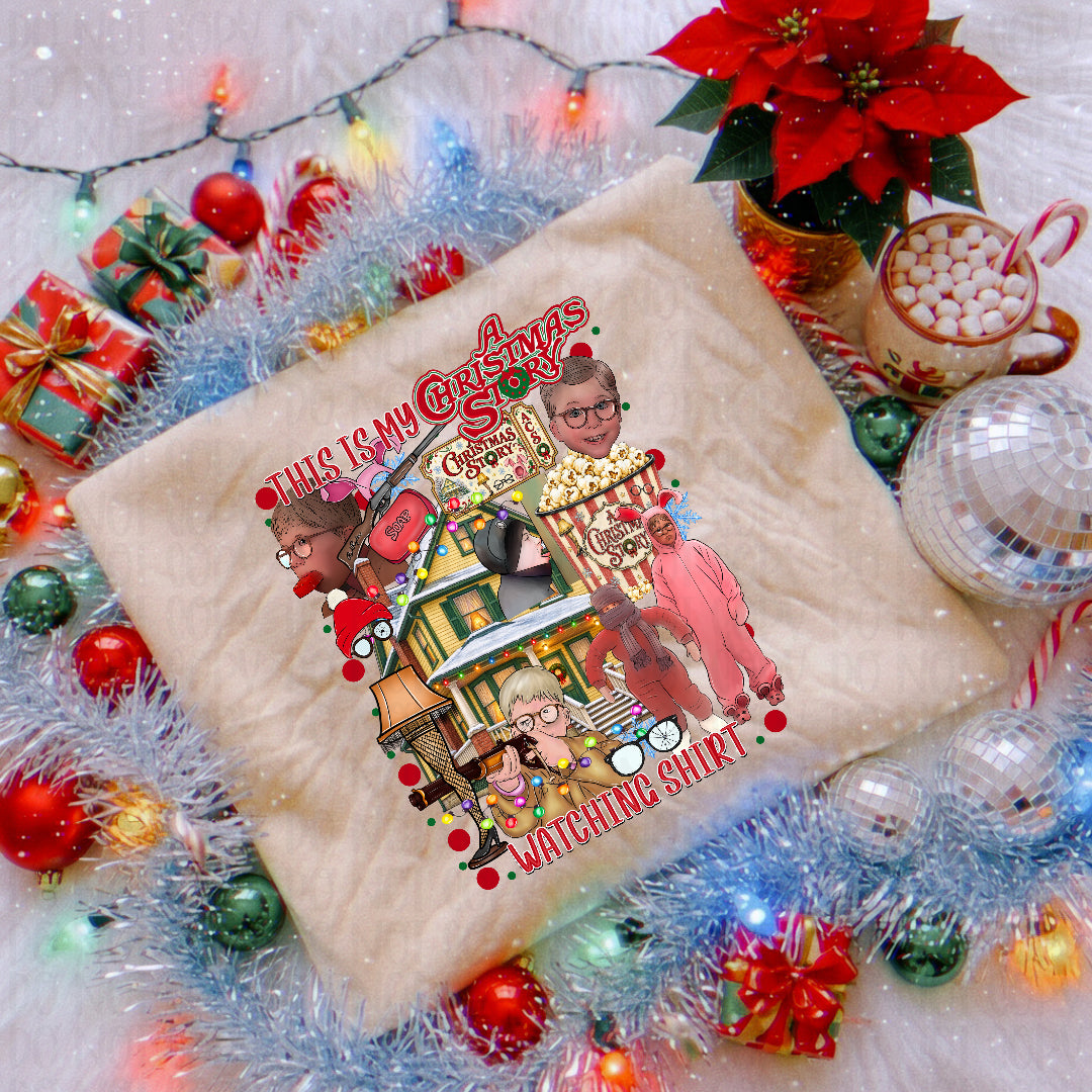 This is my Christmas watching shirt (story) (TDC) DTF Transfer