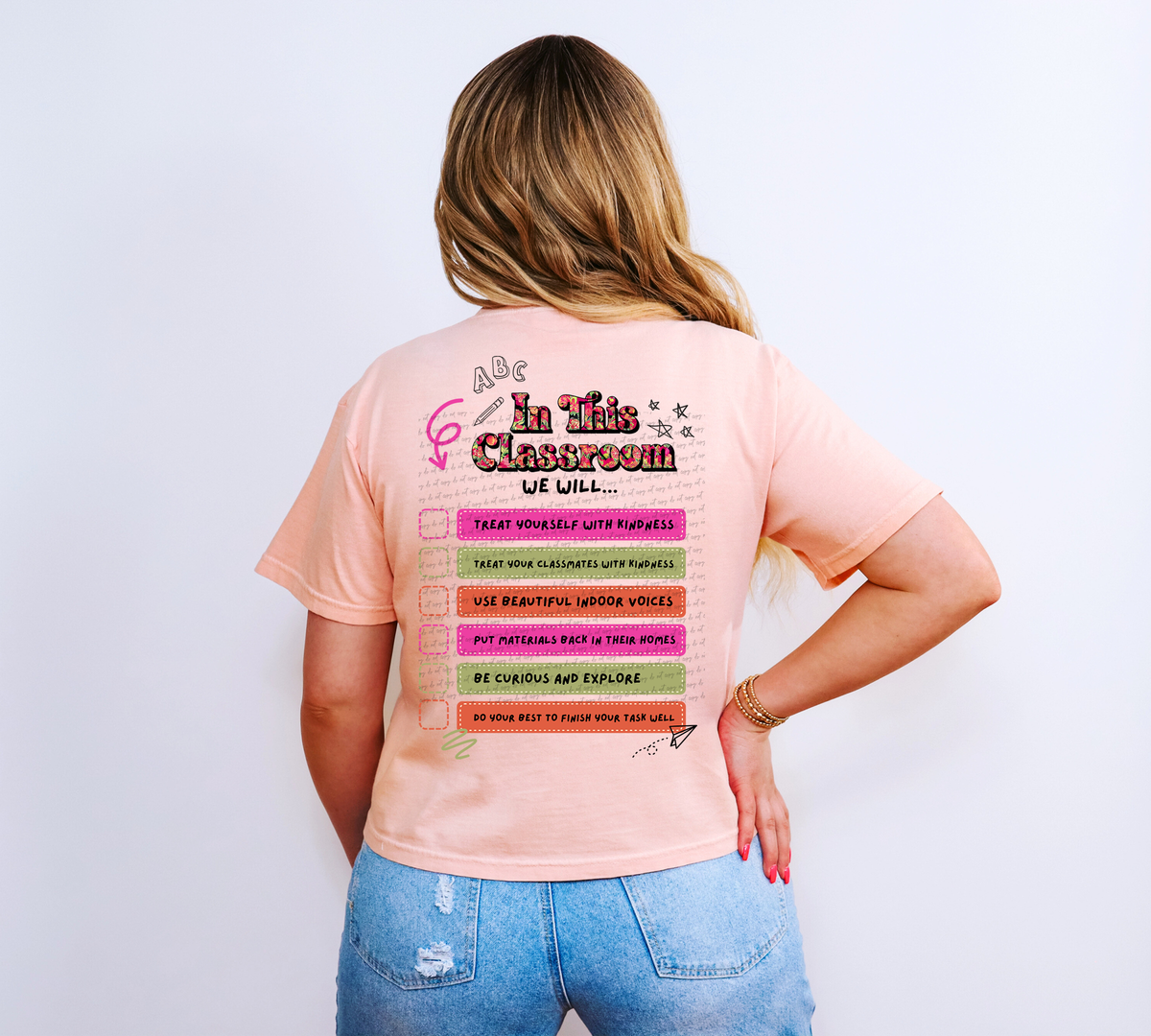 Welcome Back In This Classroom Rules 81436 DTF Transfer