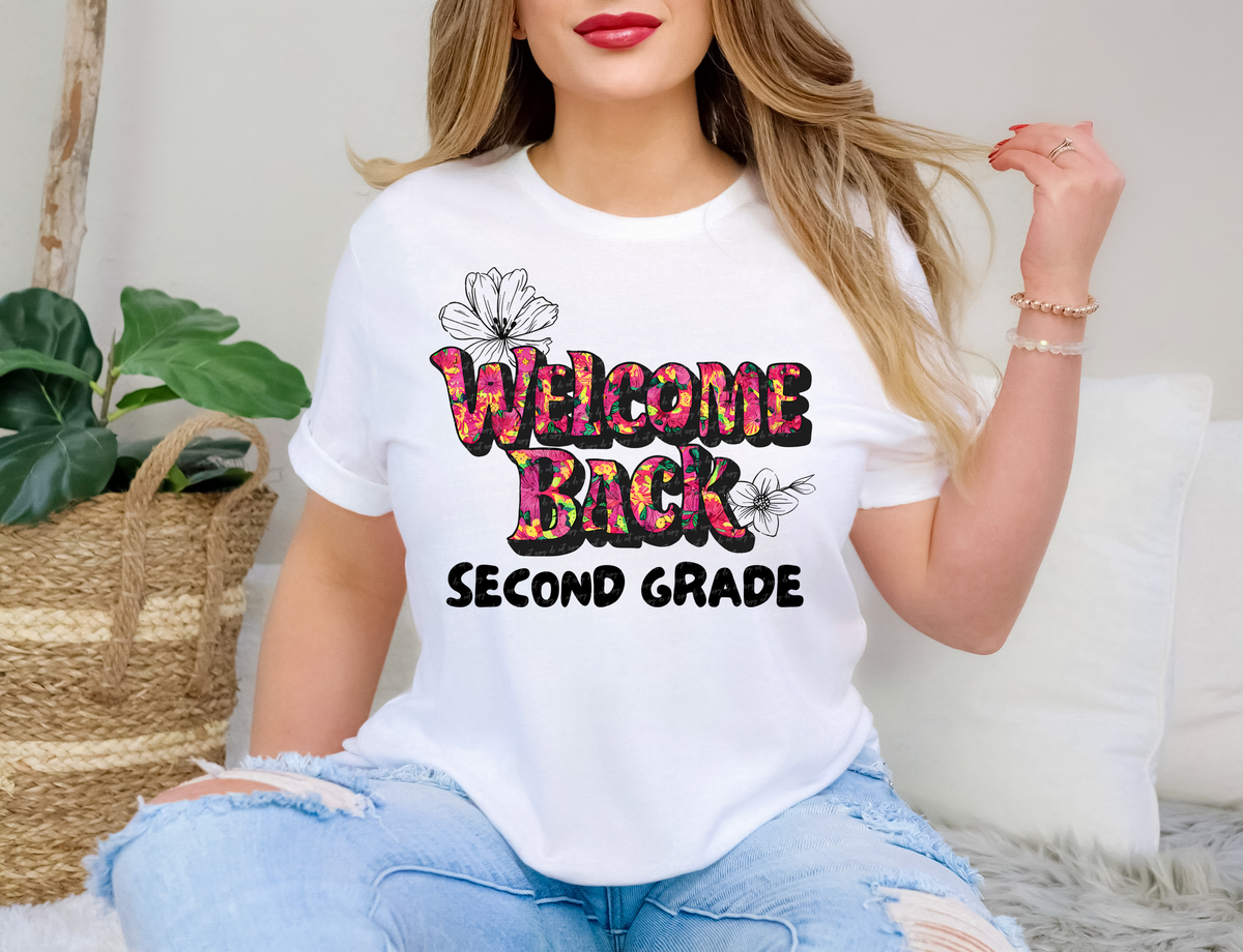 Welcome Back In This Classroom Second Grade 81437 DTF Transfer