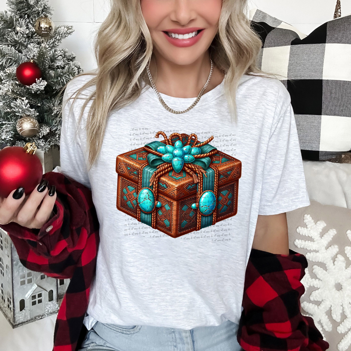 Western Christmas Gift 57412 DTF transfer