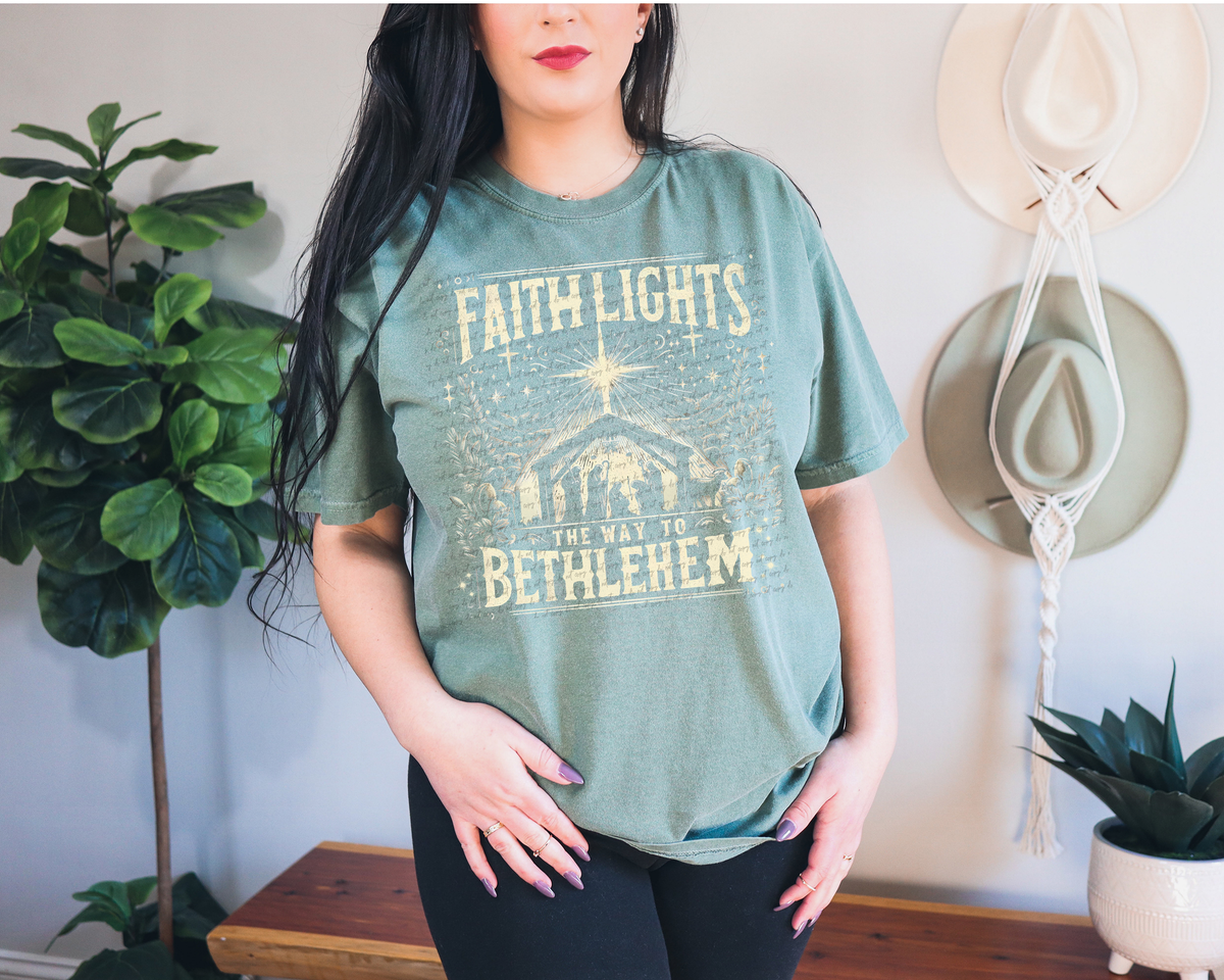 Western Faith Lights the Way to Bethlehem 81075 DTF Transfer