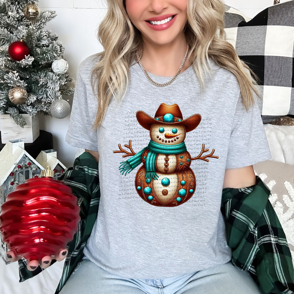 Western Snowman 57420 DTF transfer