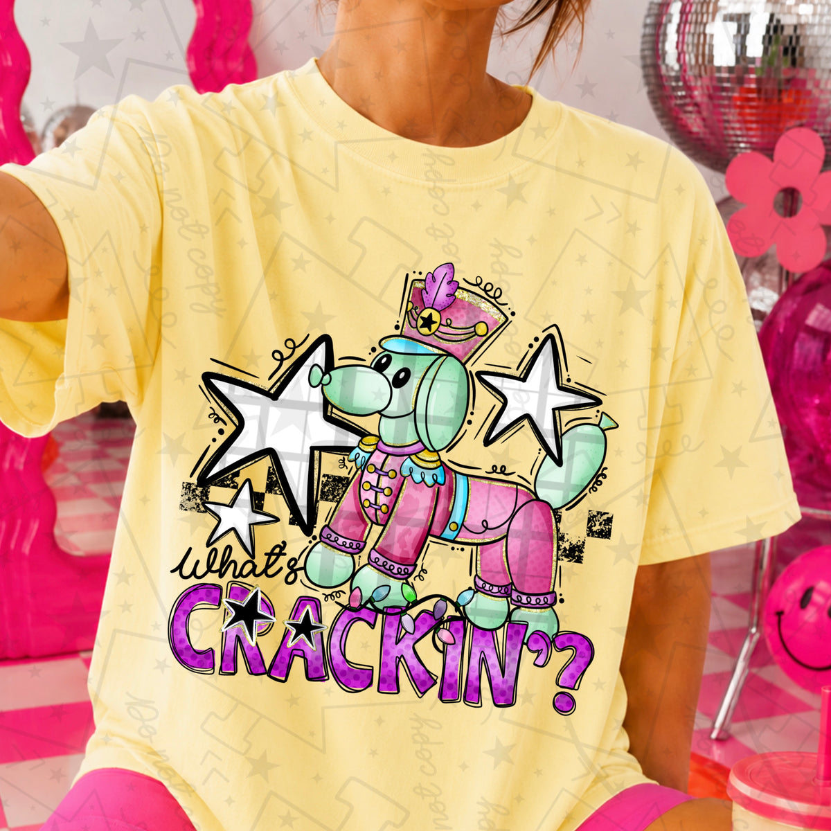 What's crackin? Nutcracker ballon dog (HW) DTF Transfer