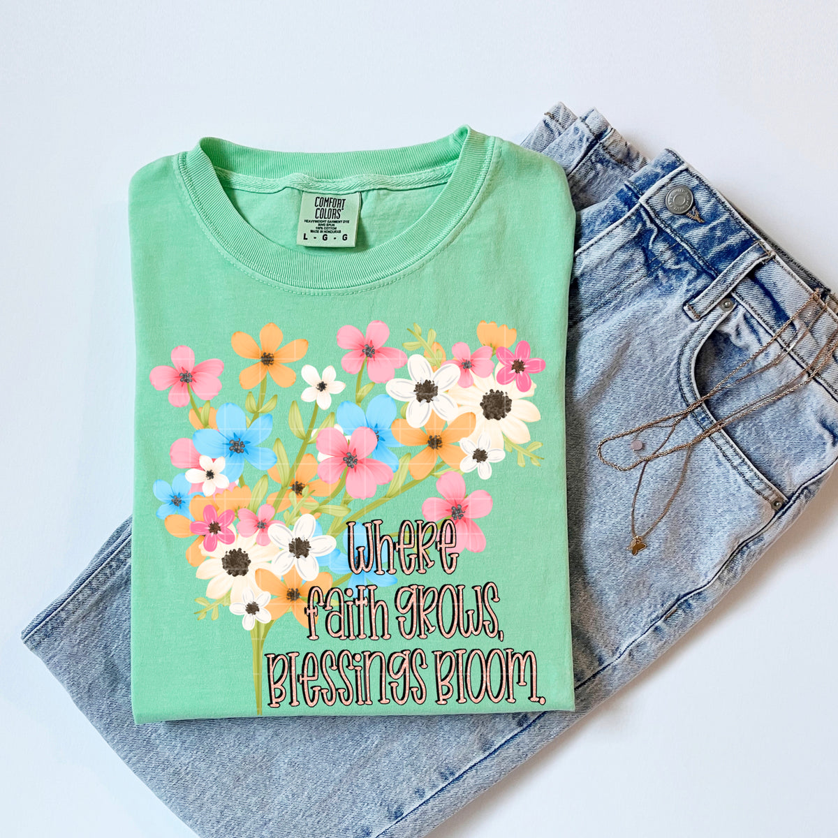 Where faith grows blessings bloom (SDD) DTF Transfer