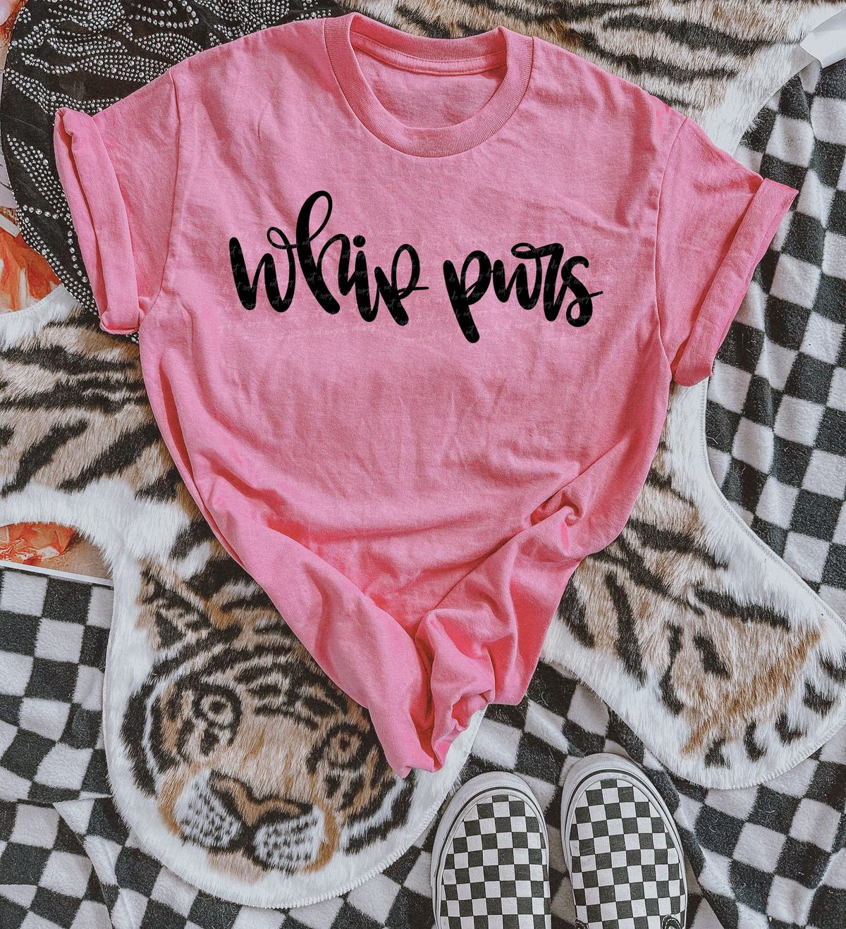 Whip Purs Hand Lettered 54177 DTF transfer