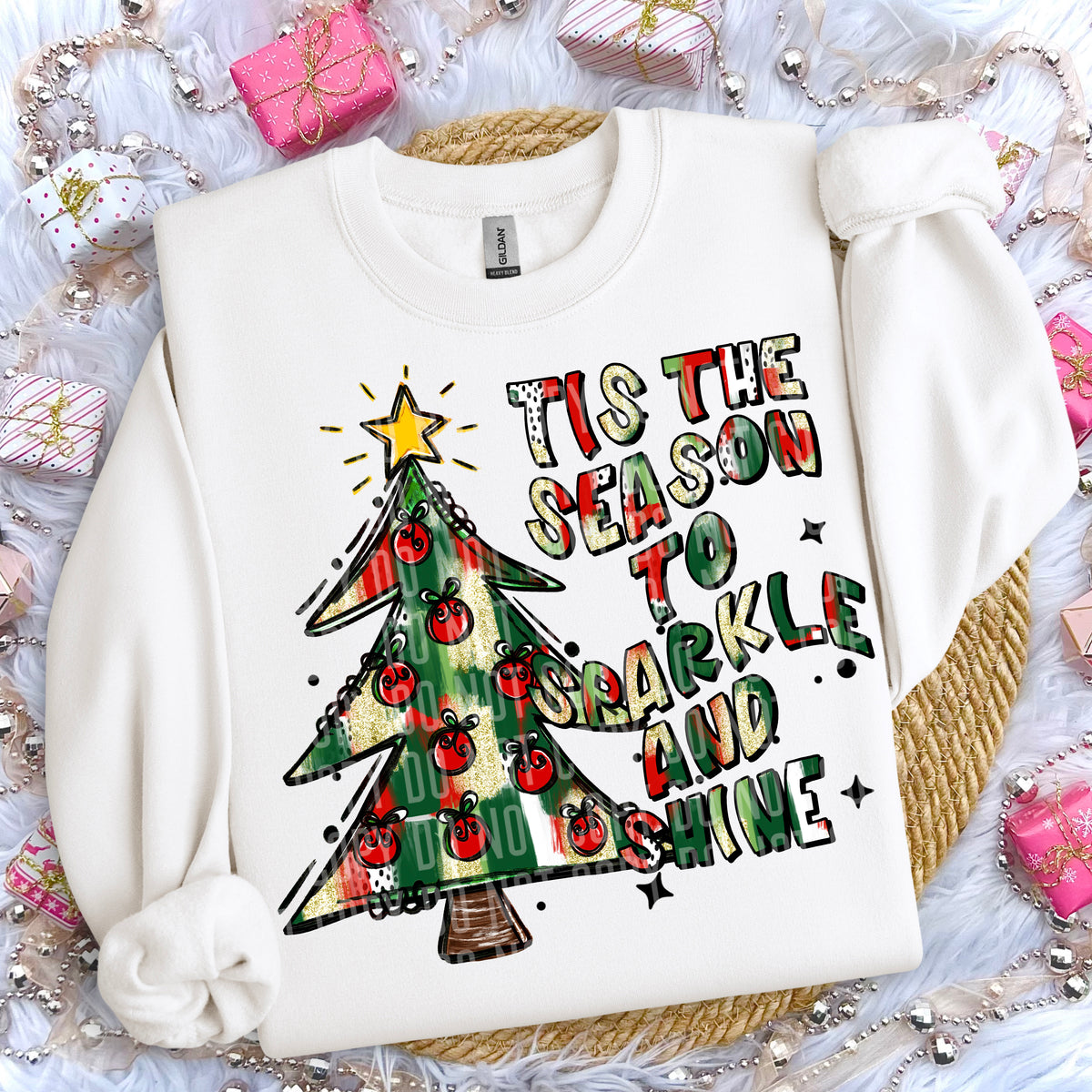 Tis' The Season To Sparkle And Shine 66062 DTF transfer