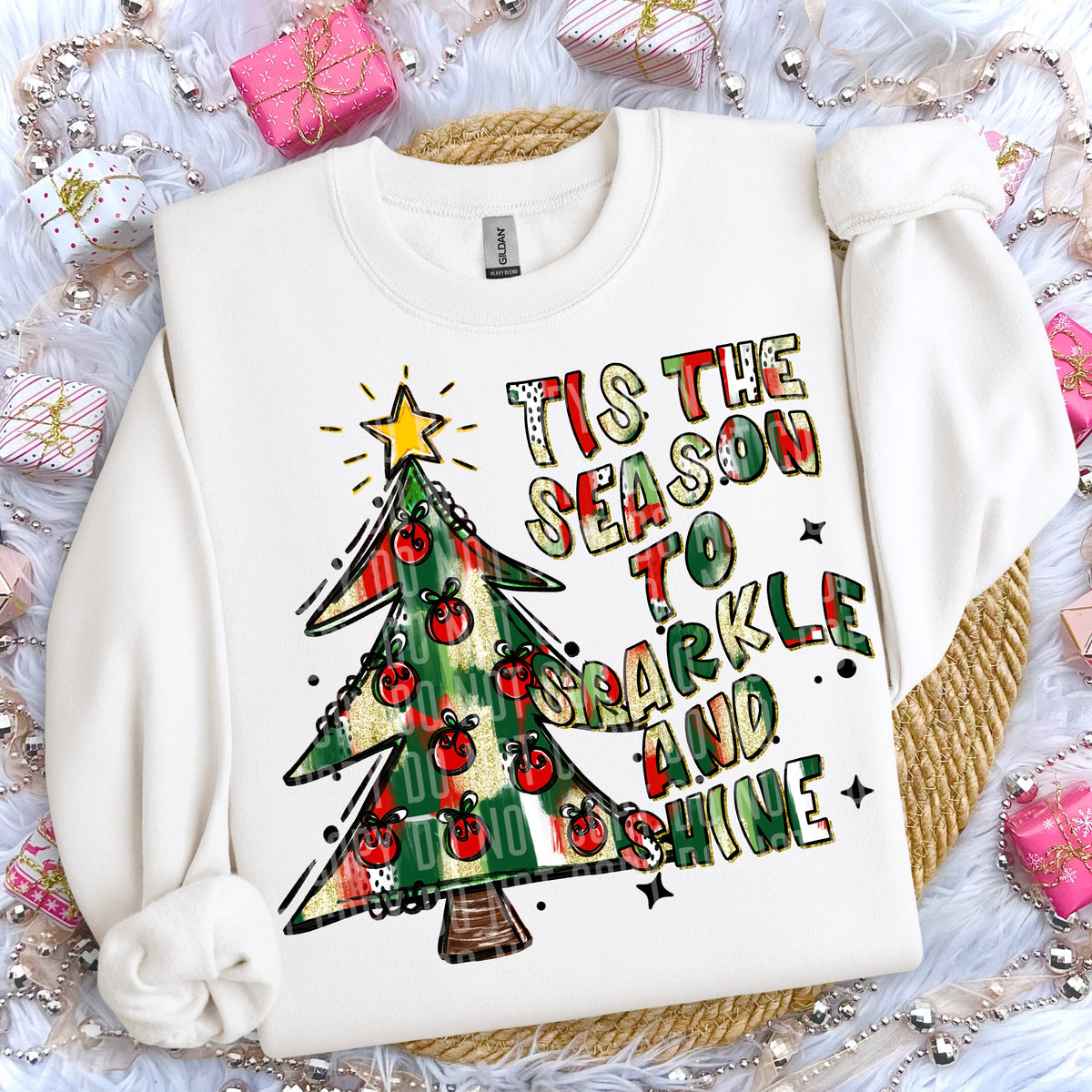 Tis The Season To Sparkle and Shine 69231 DTF transfer