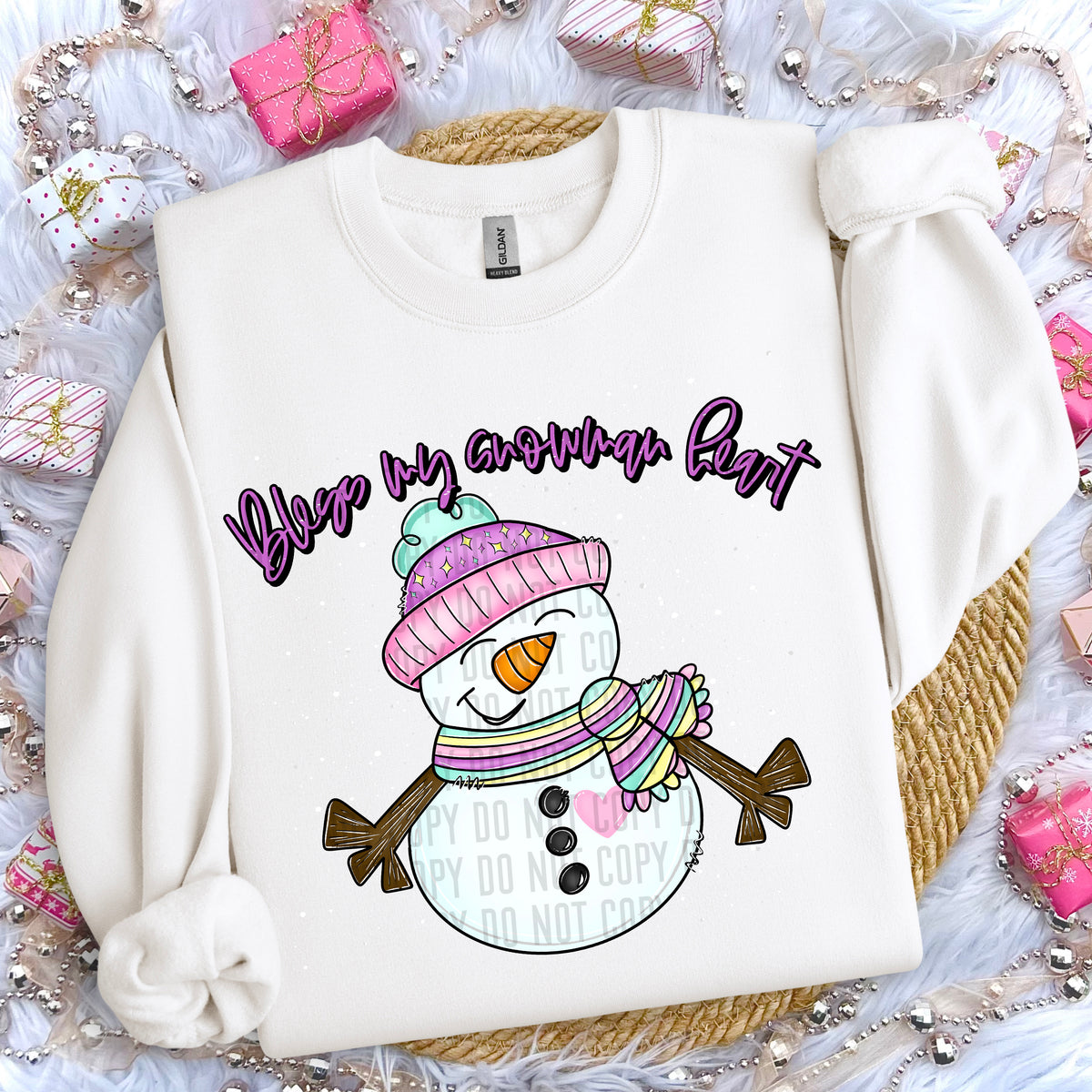 Bless My Snowman Heart 69224 DTF transfer