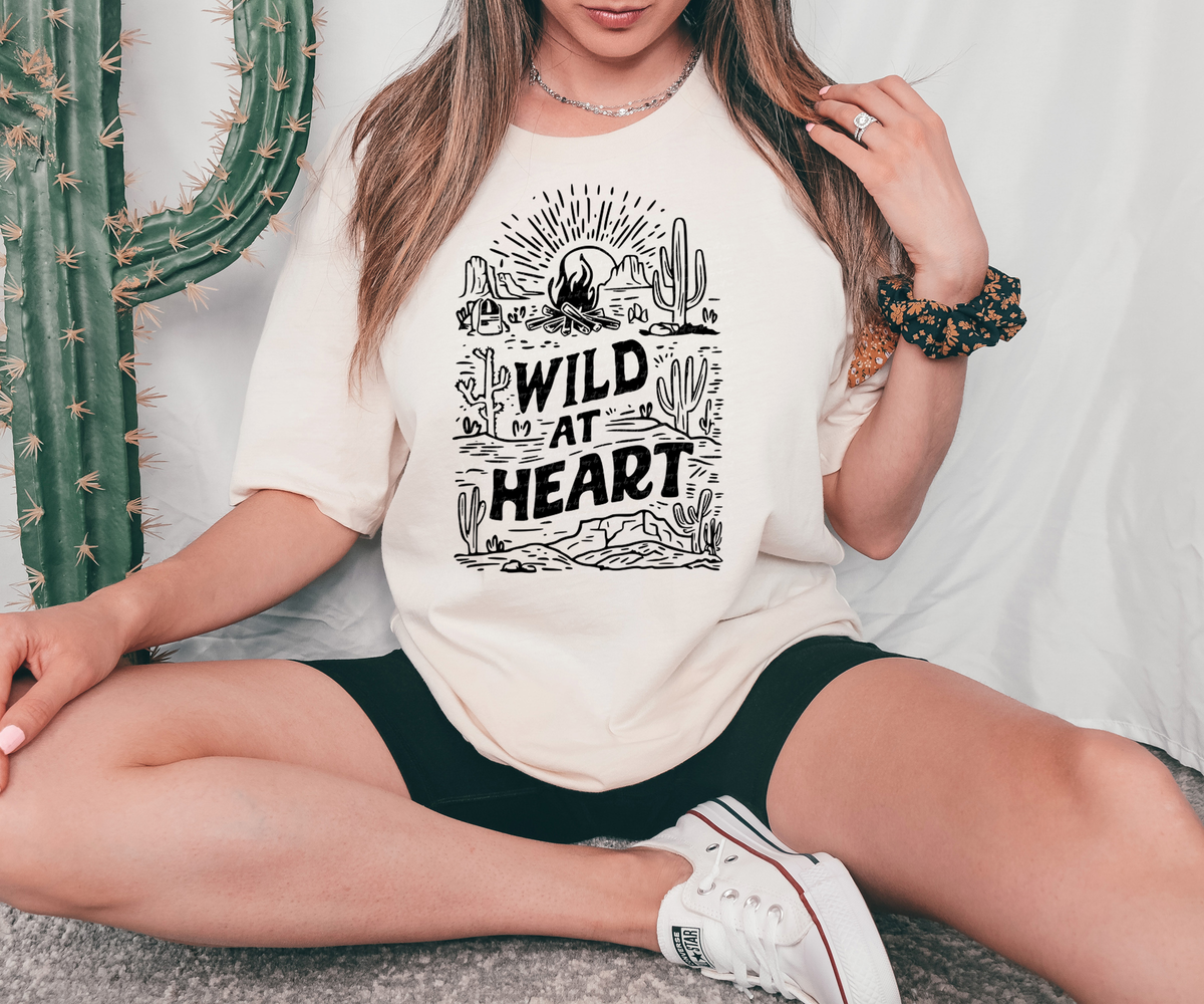 Wild at Heart Cactus Black 81078 DTF Transfer