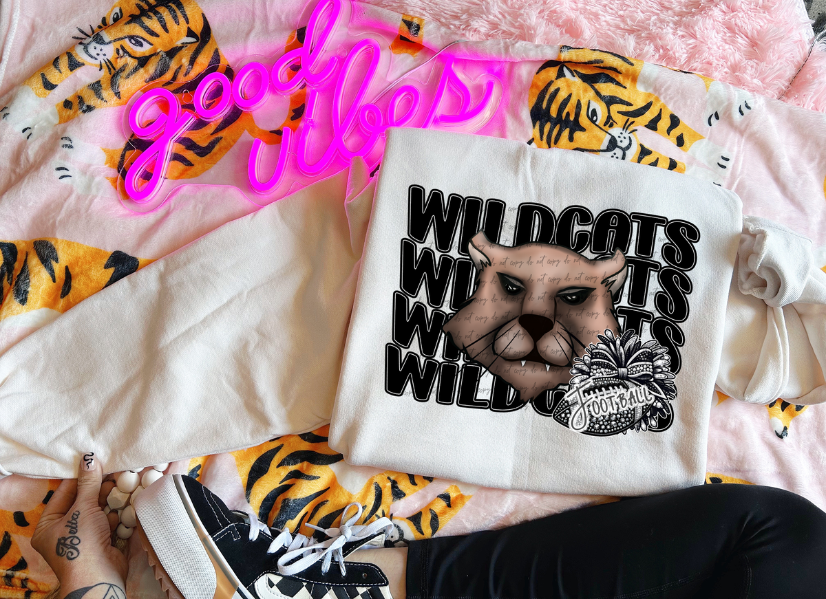 Wildcats Football Mascot 46145 DTF transfer