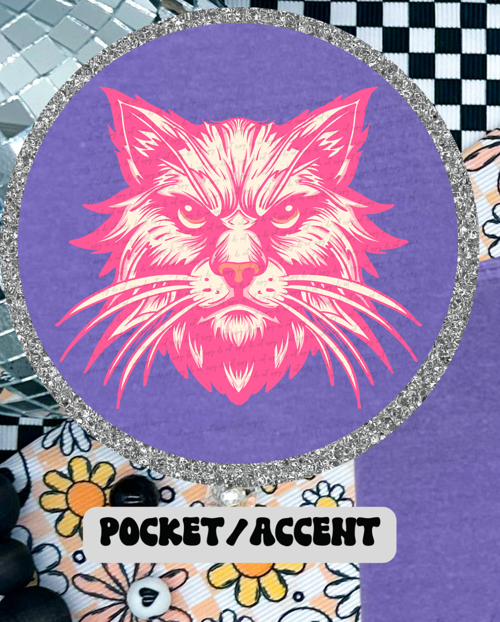 Wildcats Stacked School Mascot (Pocket Print) 89085 DTF Transfer