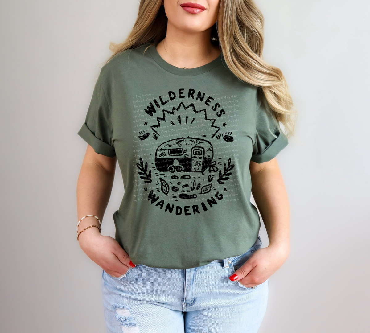 Wilderness Wandering Black 81079 DTF Transfer