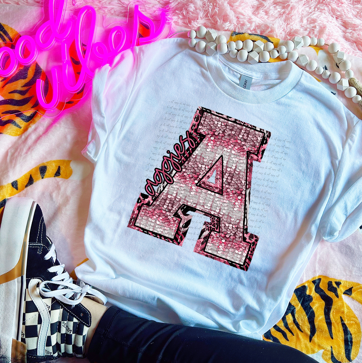 Wildpink Aggies A Sequins 74850 DTF Transfer