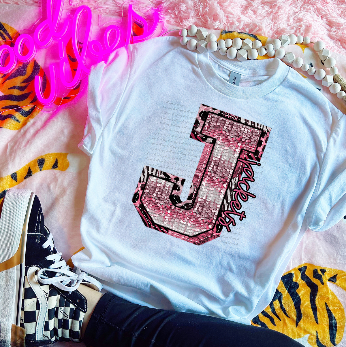 Wildpink Jackets J Sequins 74884 DTF Transfer