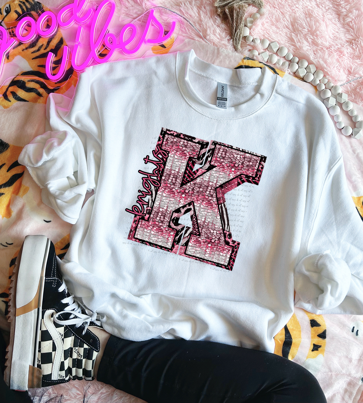 Wildpink Knights K Sequins 74889 DTF Transfer