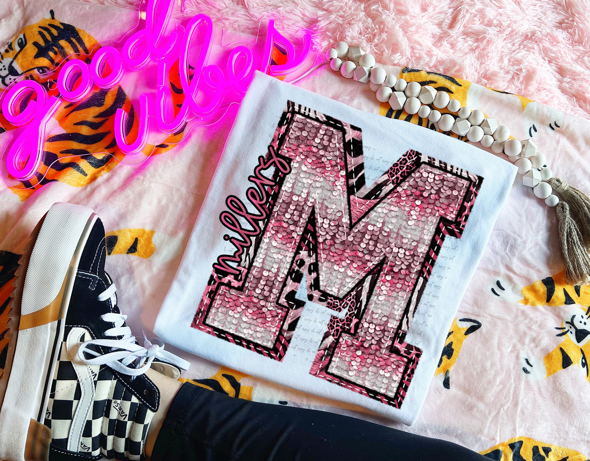 Wildpink Millers M Sequins 74893 DTF Transfer