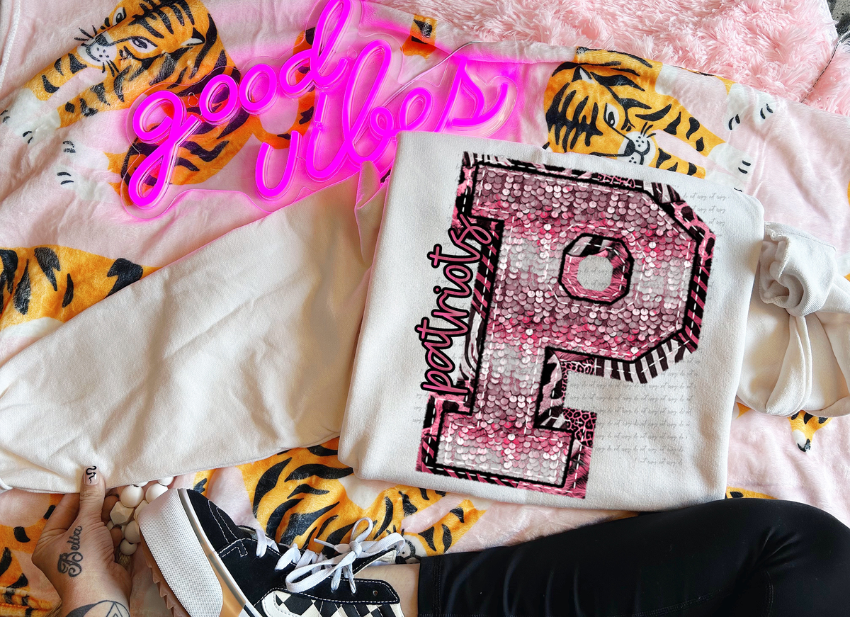 Wildpink Patriots P Sequins 74899 DTF Transfer