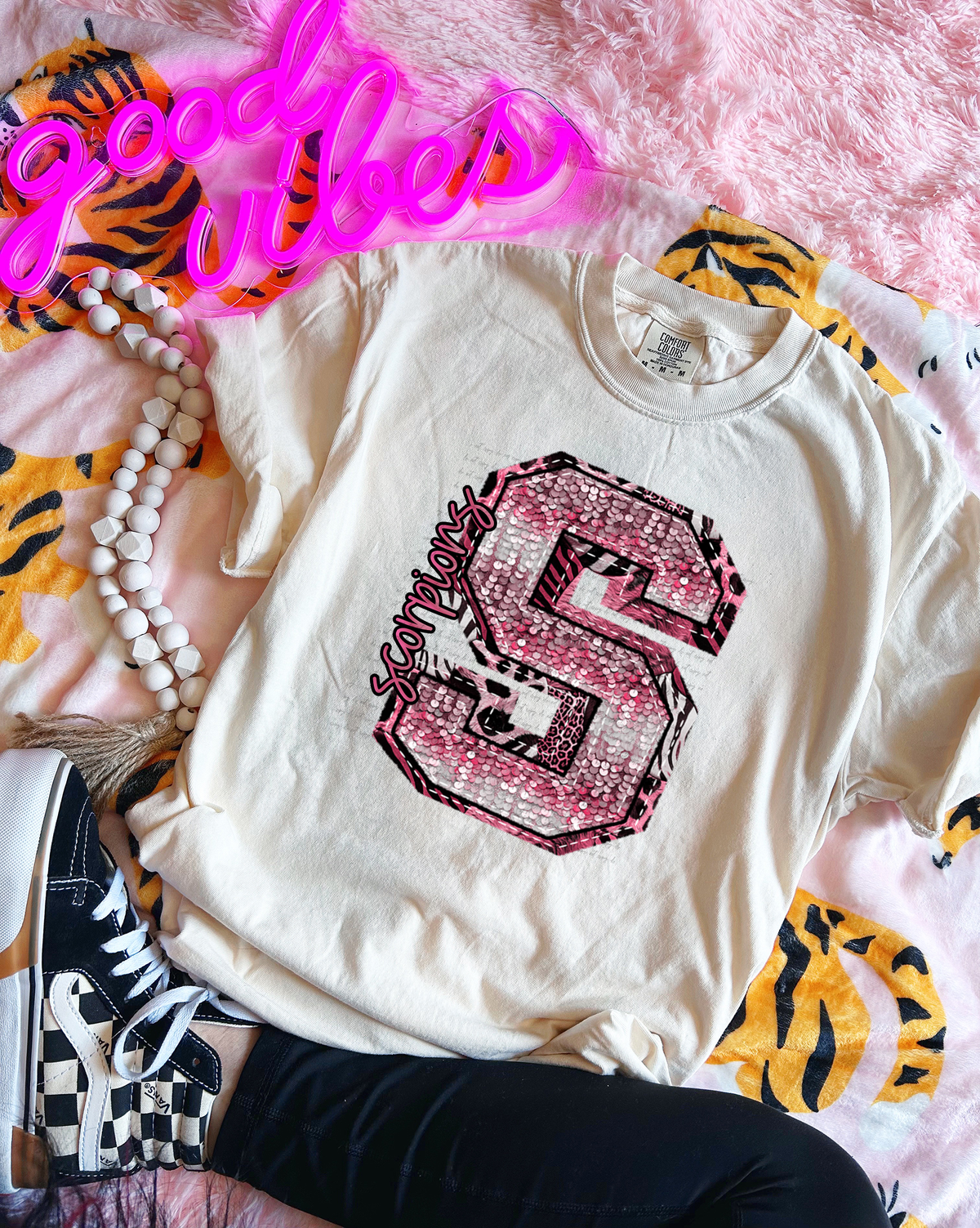 Wildpink Scorpions S Sequins 74910 DTF Transfer