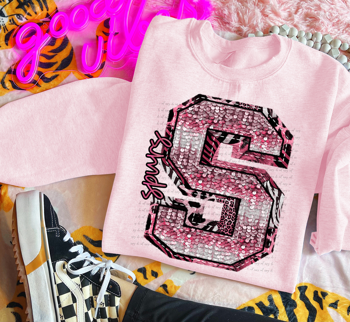 Wildpink Spurs S Sequins 74912 DTF Transfer