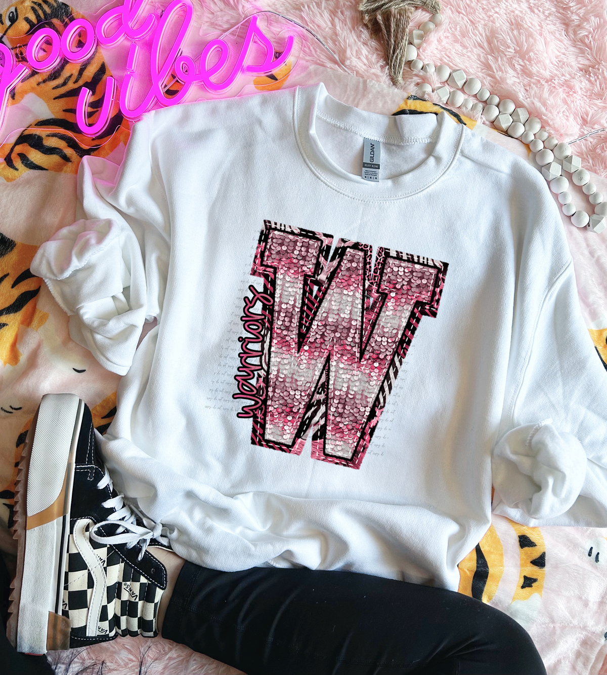 Wildpink Warriors W Sequins 74920 DTF Transfer