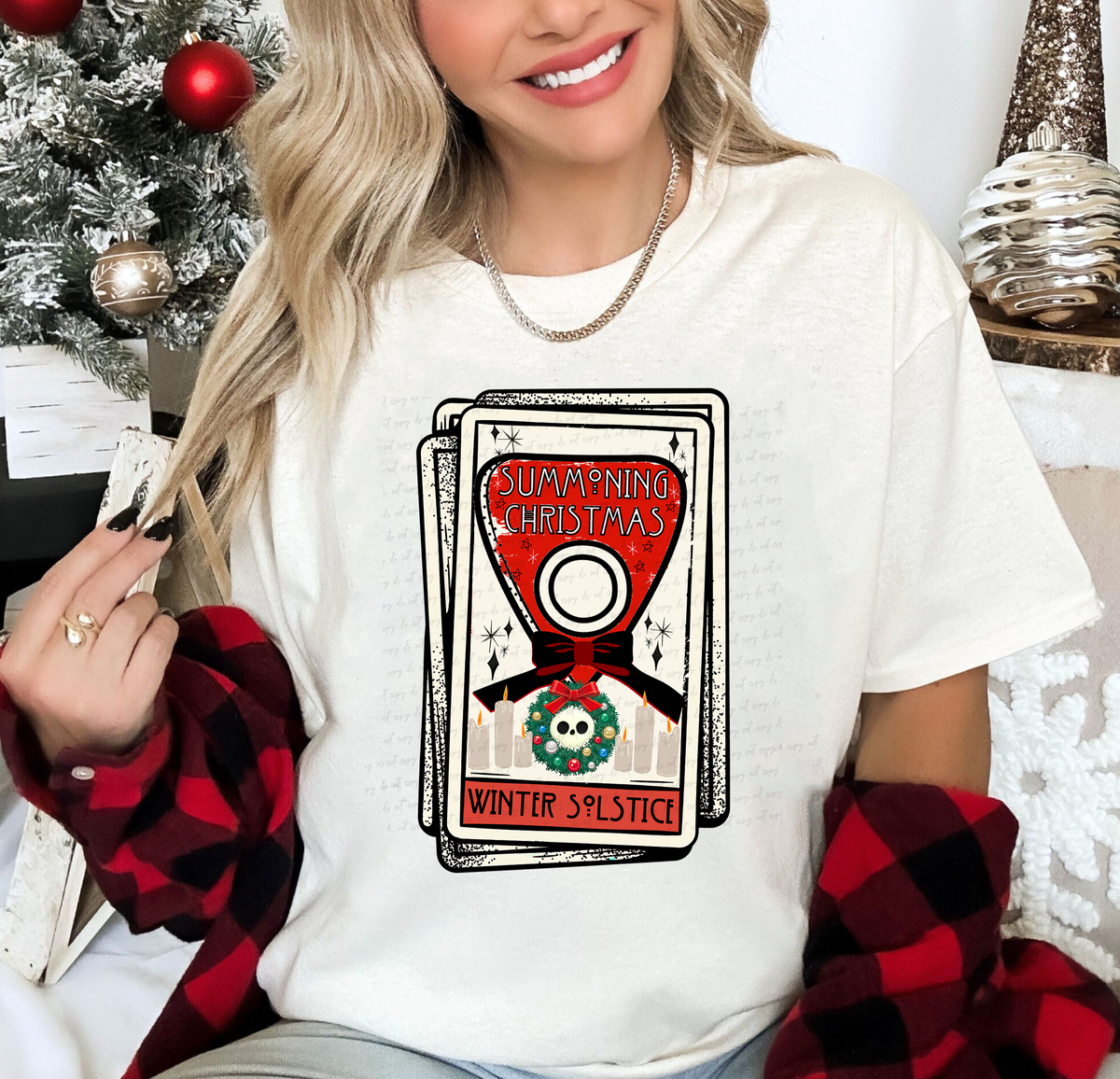 Winter Solstice Summoning Christmas Tarot Card 114981 DTF Transfer