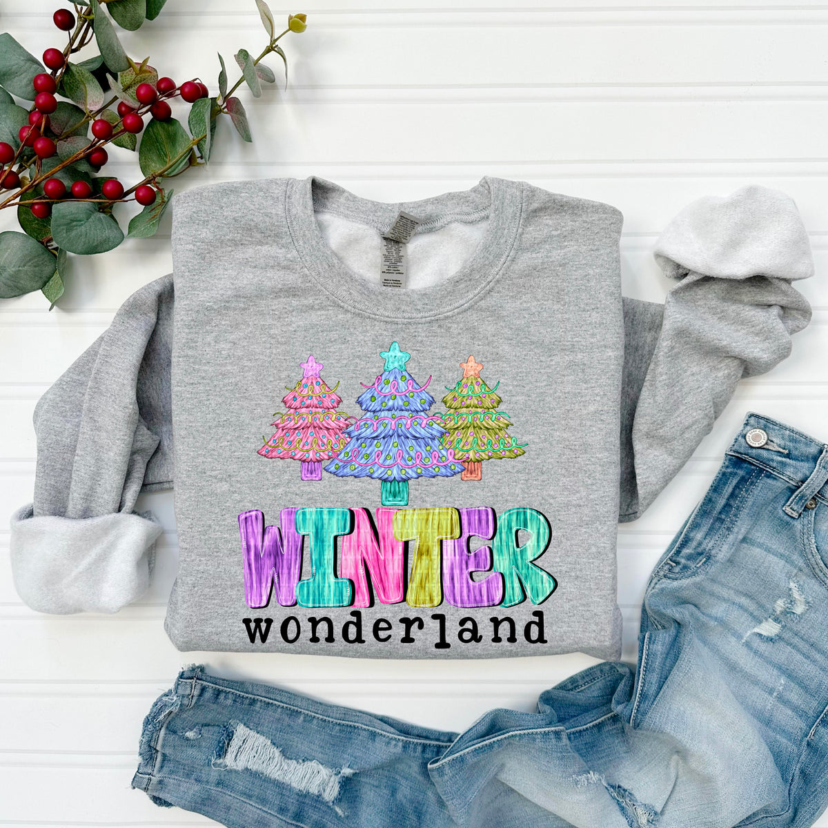 Winter Wonderland *BLACK*  (SDD) DTF Transfer