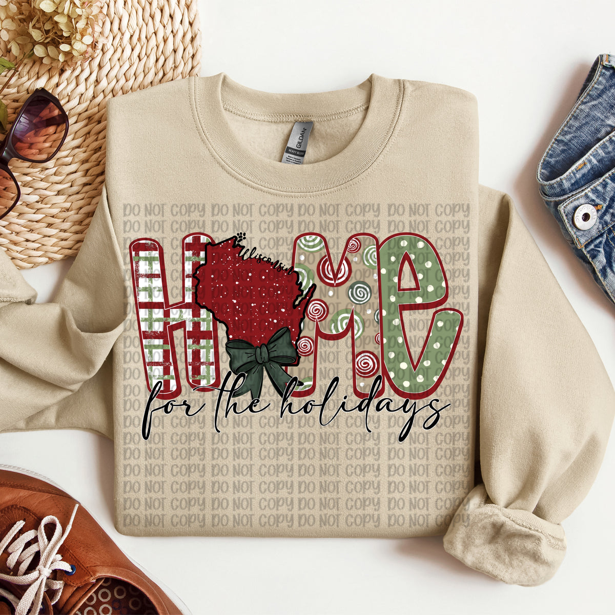 Wisconsin Home for the Holidays (VP) DTF Transfer