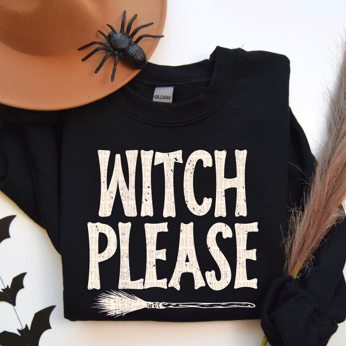 Witch Please Broomstick 104620 DTF transfer