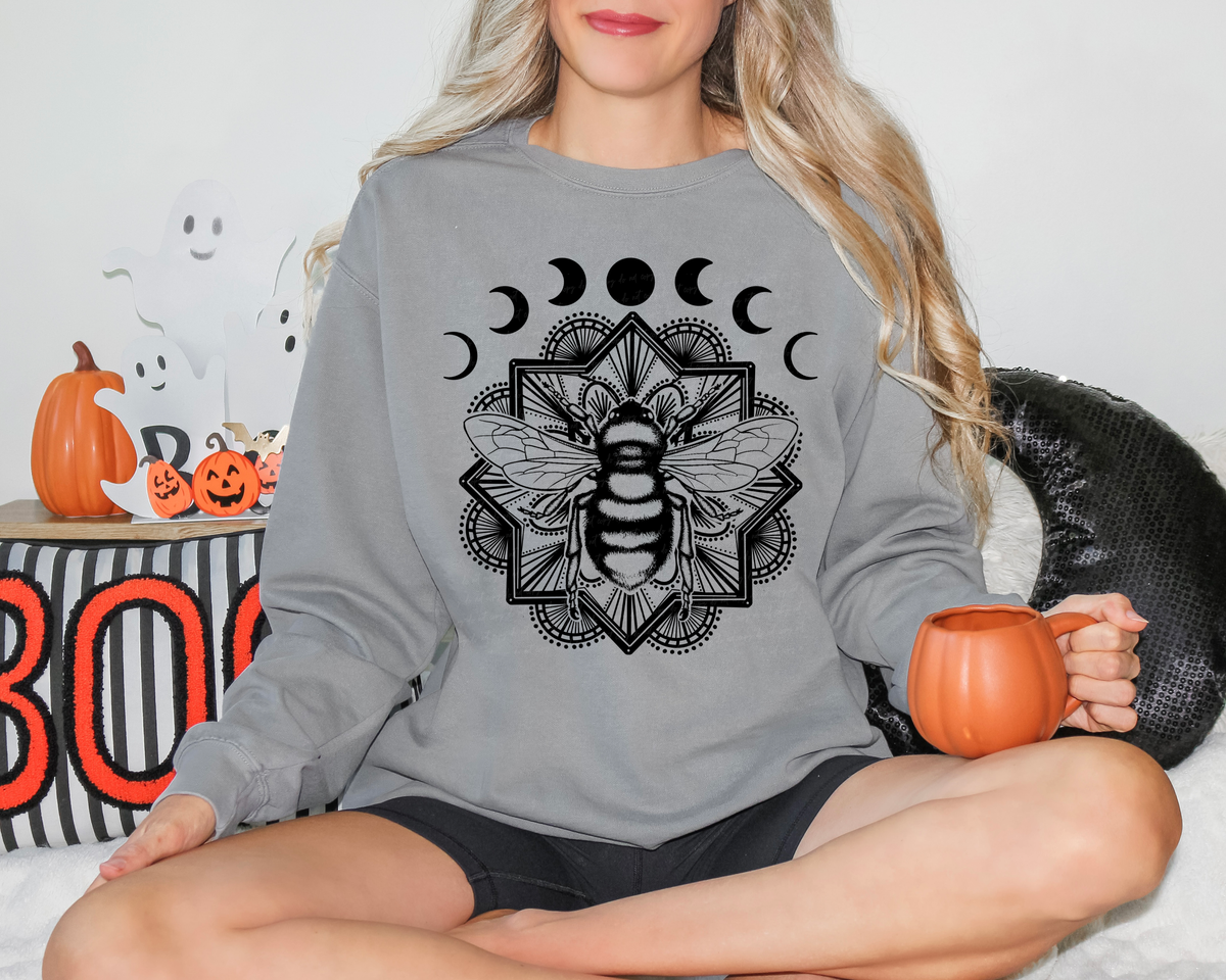 Witchy Bumble Bee Moon Phase 114748 DTF transfer