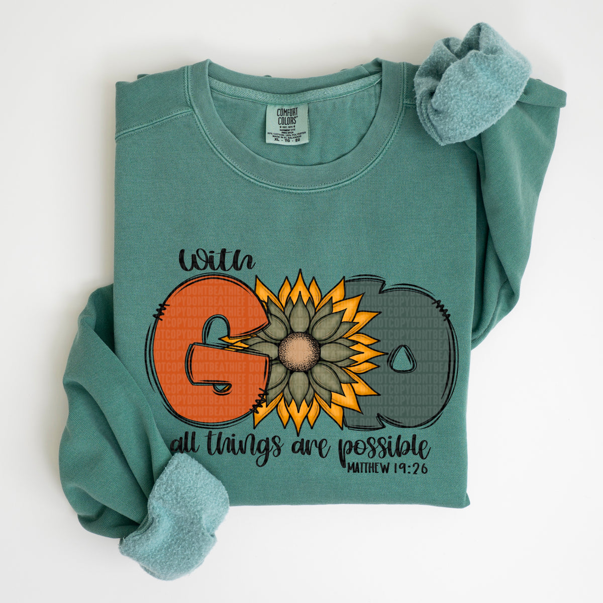 With God All Things Are Possible (SDD) DTF Transfer