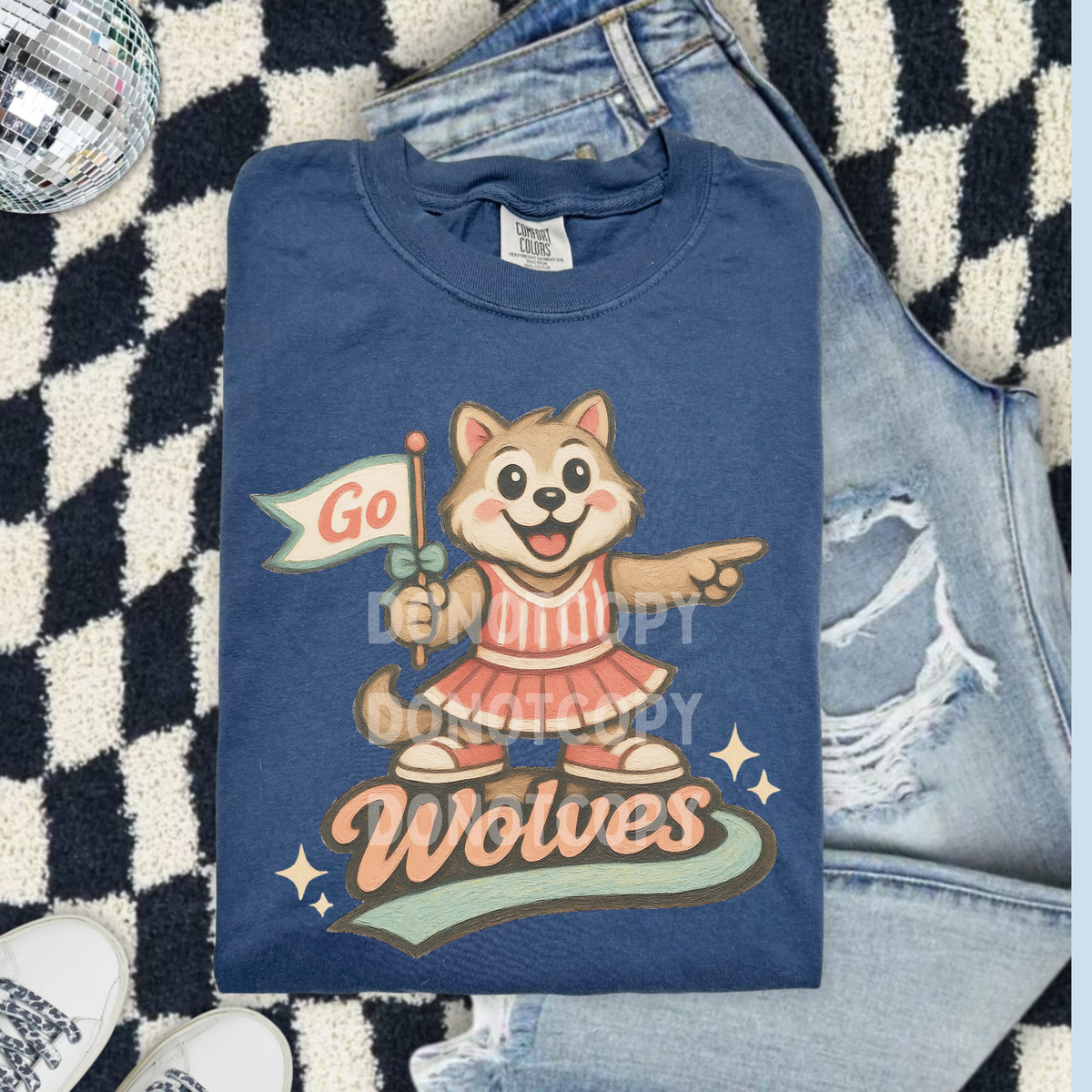 Go wolves pink dress (CSG) DTF Transfer