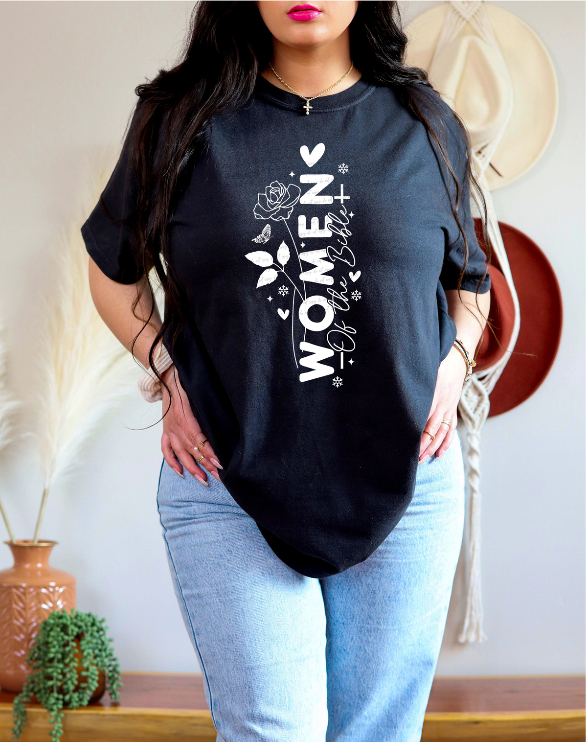 Women Of The Bible Floral White 76148 DTF Transfer