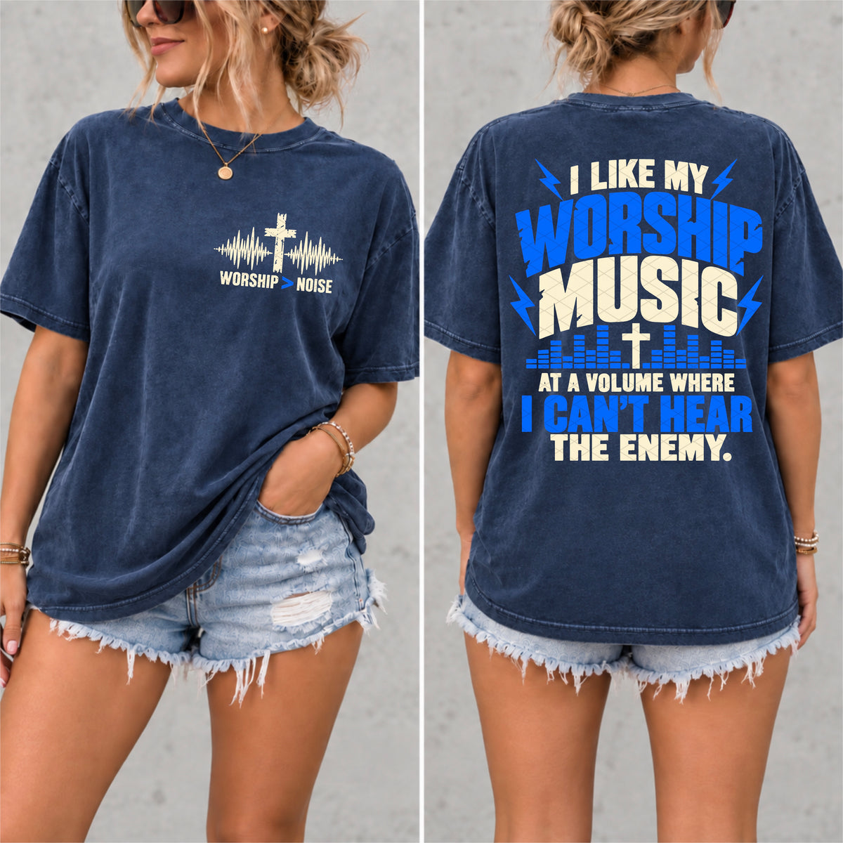 I like worship music (BACK ONLY) (SDD) DTF Transfer