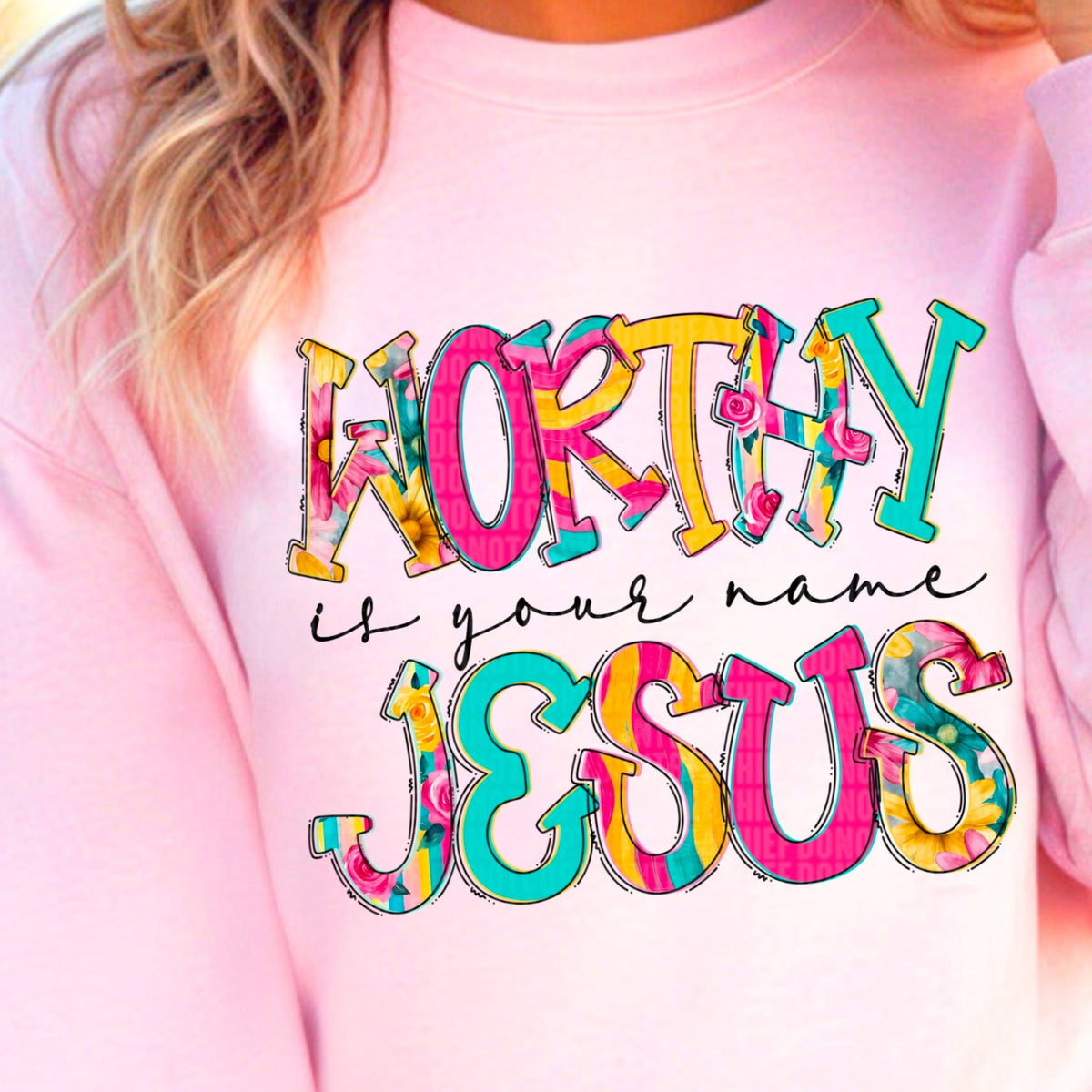 Worthy is your name Jesus (SDD) DTF transfer