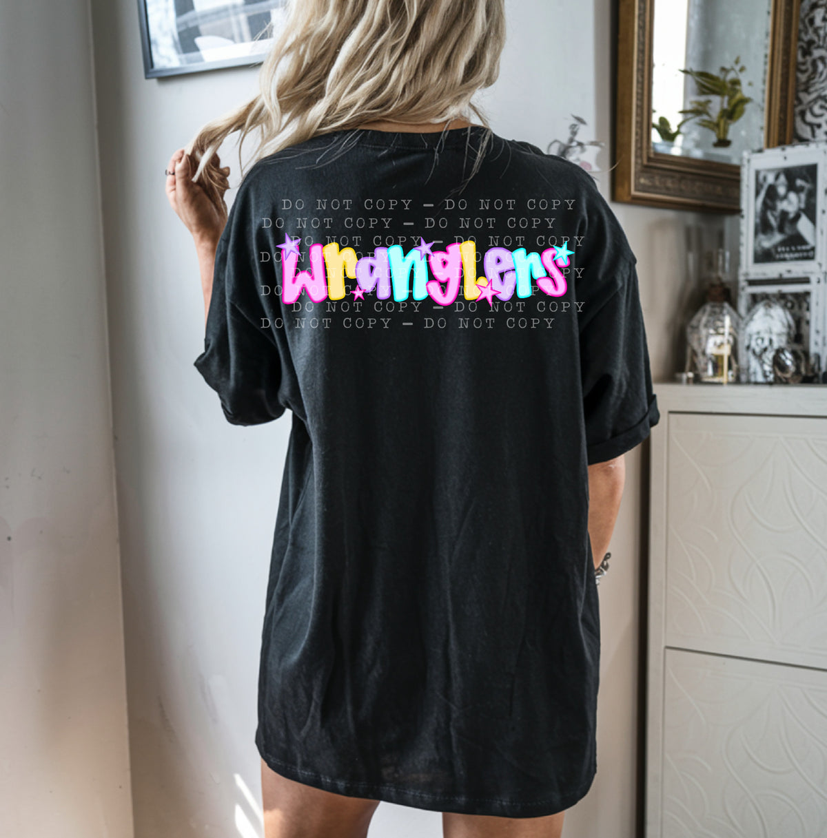 Wranglers With Stars - Neon 104808 DTF transfer