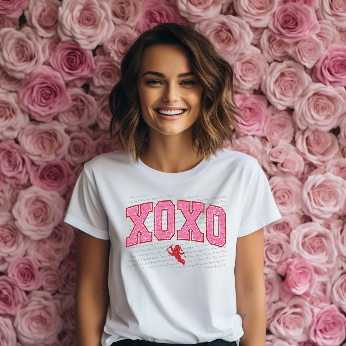 Xoxo Grunge Pink 71850 DTF Transfer