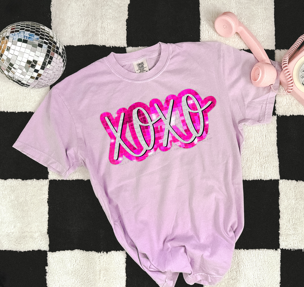 Xoxo Pink Disco 81851 DTF Transfer