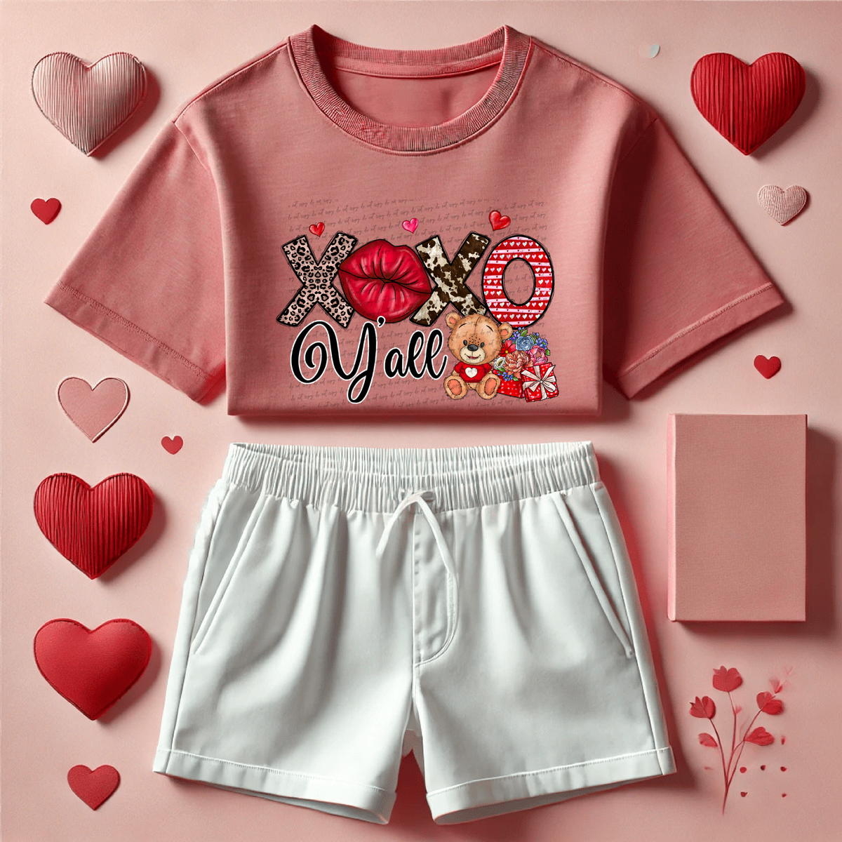 Xoxo Y'all Bear 71646 DTF Transfer