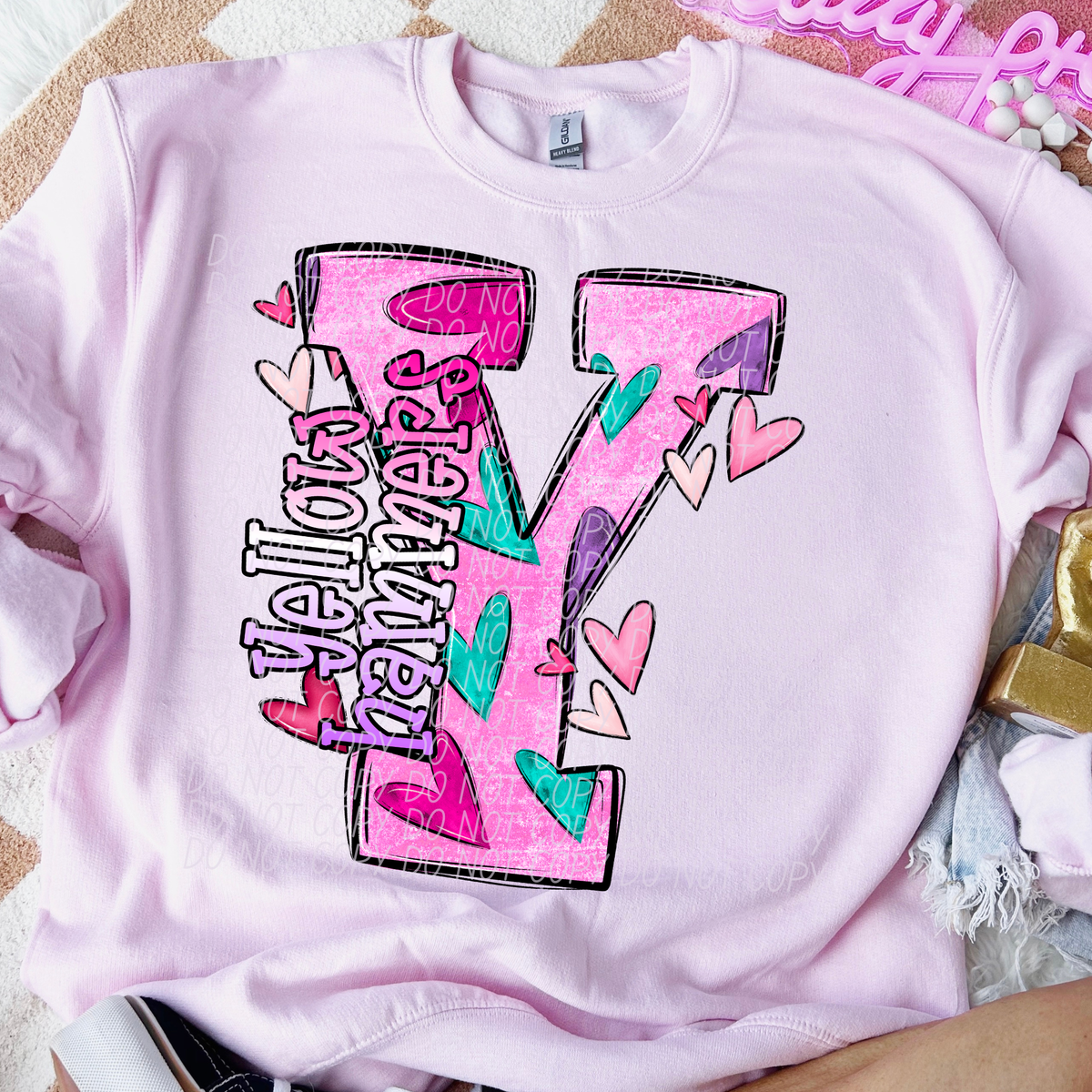 Yellow Hammers Valentine Mascot (City) DTF transfer