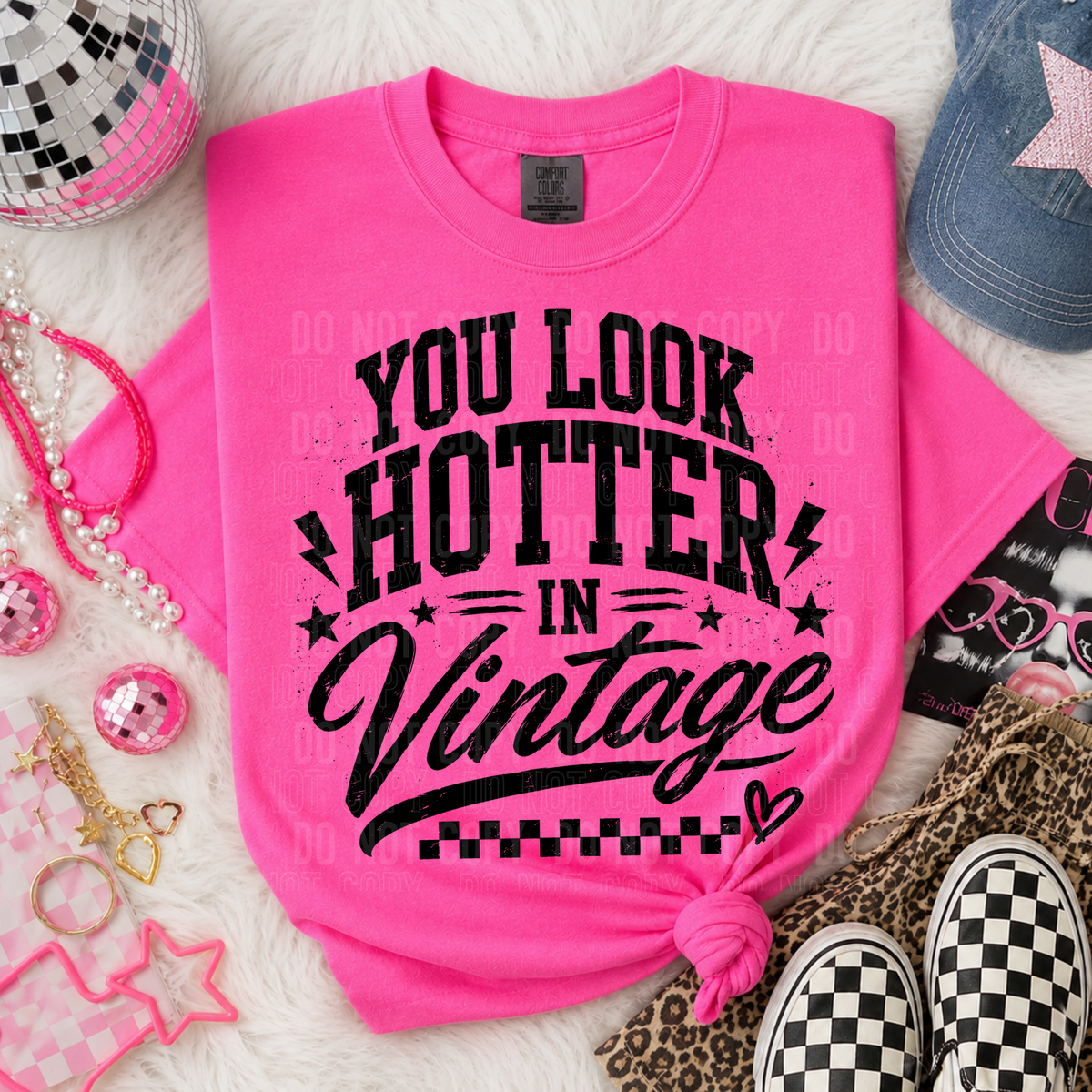 You look hotter in vintage (SBB) DTF Transfer