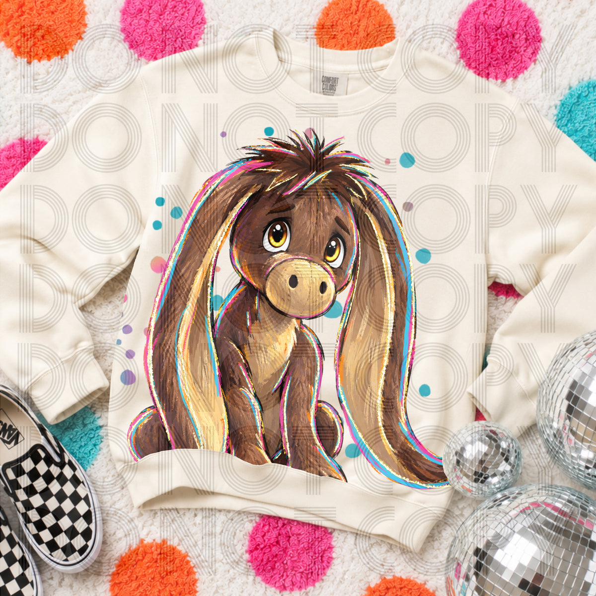 Sad Santa donkey (Renewed) DTF Transfer