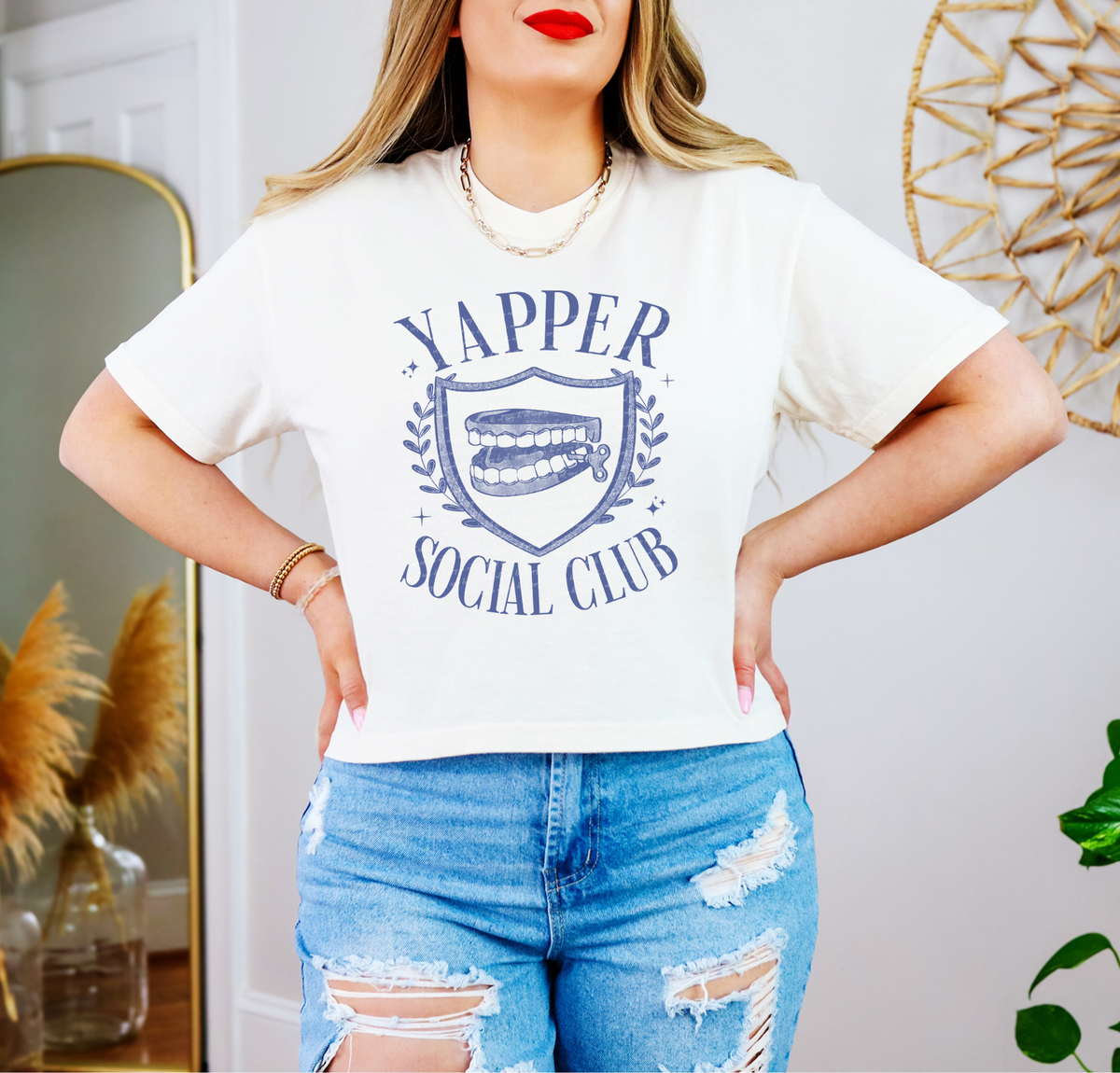 Yapper Social Club Blue 86610 DTF Transfer