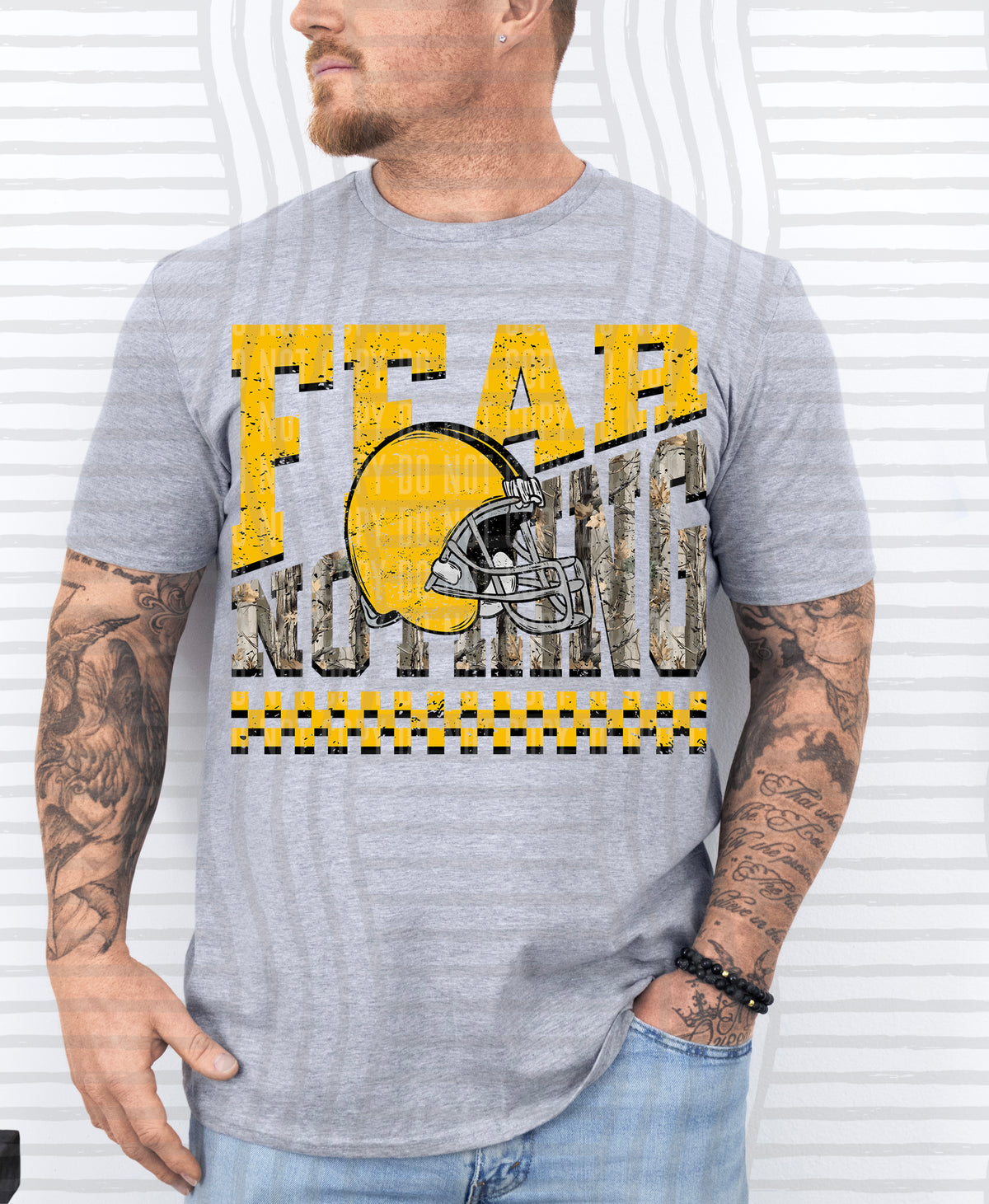Yellow fear nothing (Caplinger) DTF Transfer