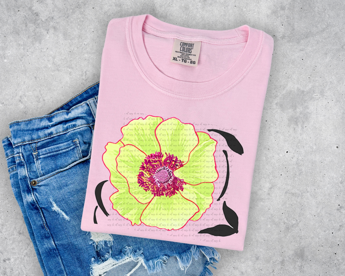 Y'all Neon Flower 81443 DTF Transfer
